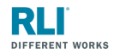 The logo for rli different works is blue and white.