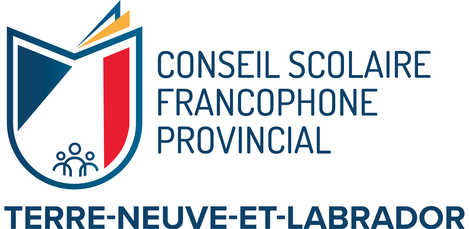 Logo du Conseil scolaire francophone provincial de Terre-Neuve-et-Labrador.
