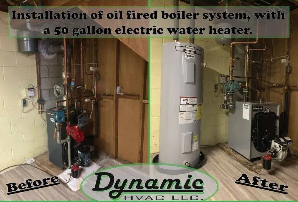 Installation of Oil Fired Boiler System — Glenville, PA — Dynamic HVAC LLC