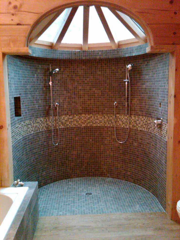 Shower tile-bathroom tile project in winchester, va