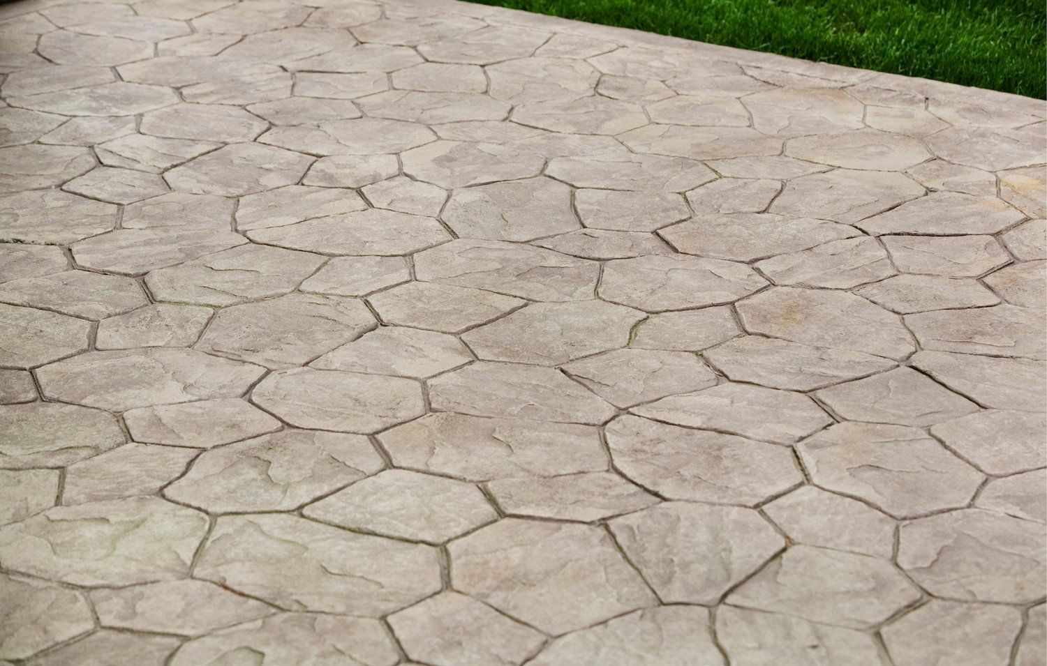 personalized concrete patio stamping pattern by Naples Concrete Solutions