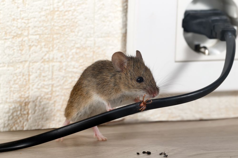 A Mice Near Electrical Outlet