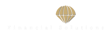 Gold balloon logo above faint gray text on a white background