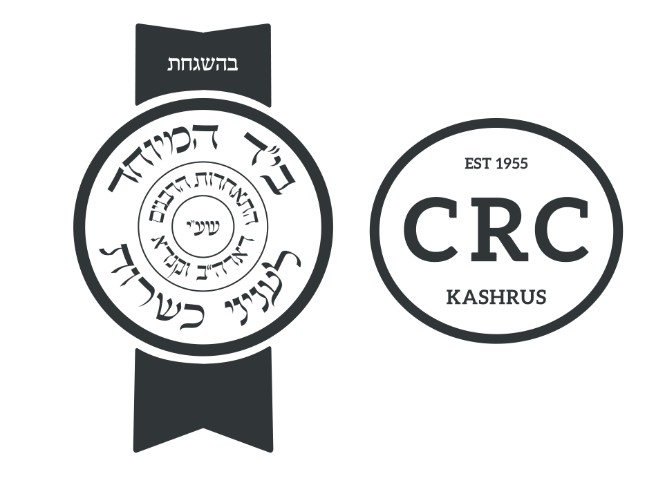 A black and white logo for a company called crc kashrus.