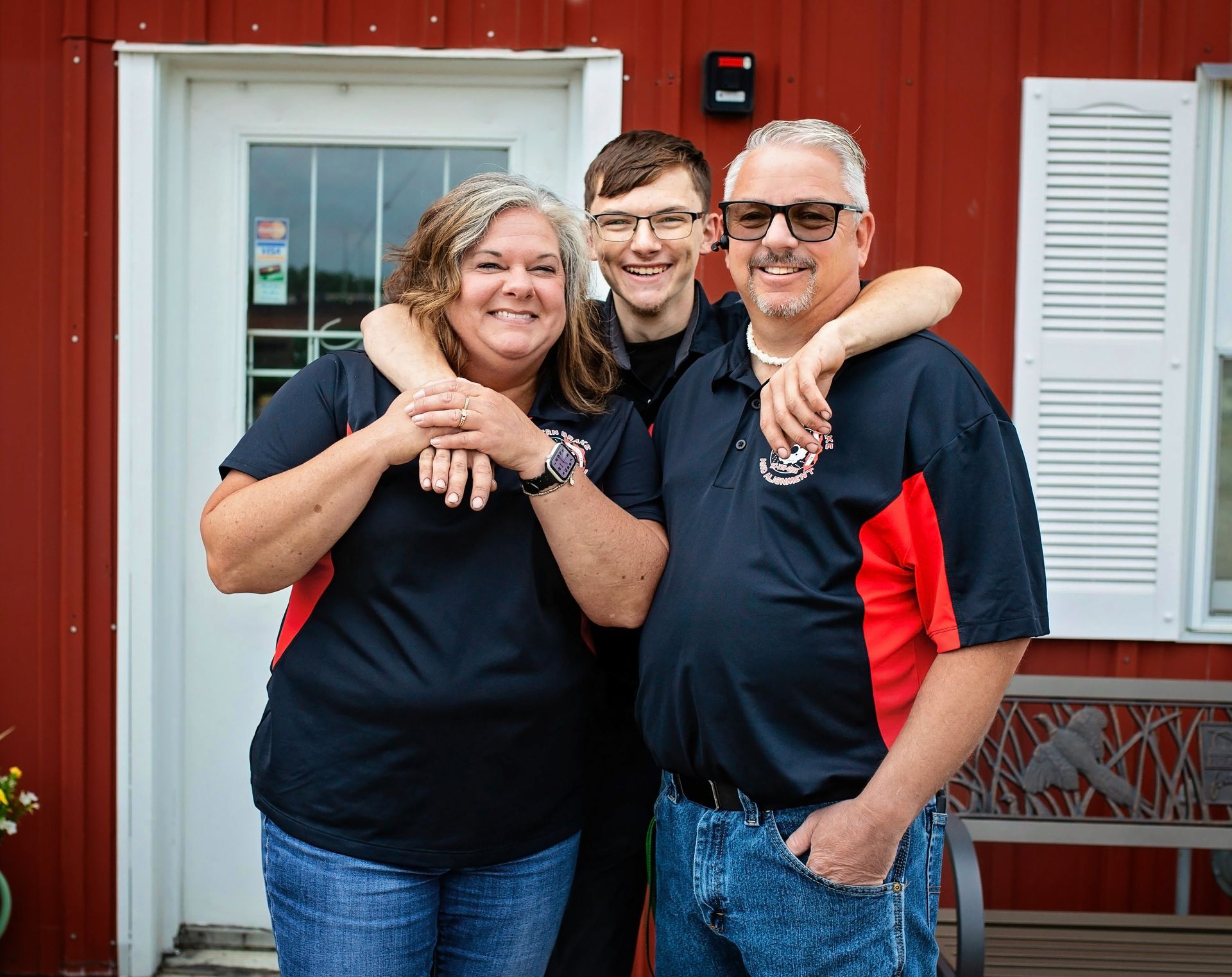 Family in front of the shop | Modern Brake & Alignment