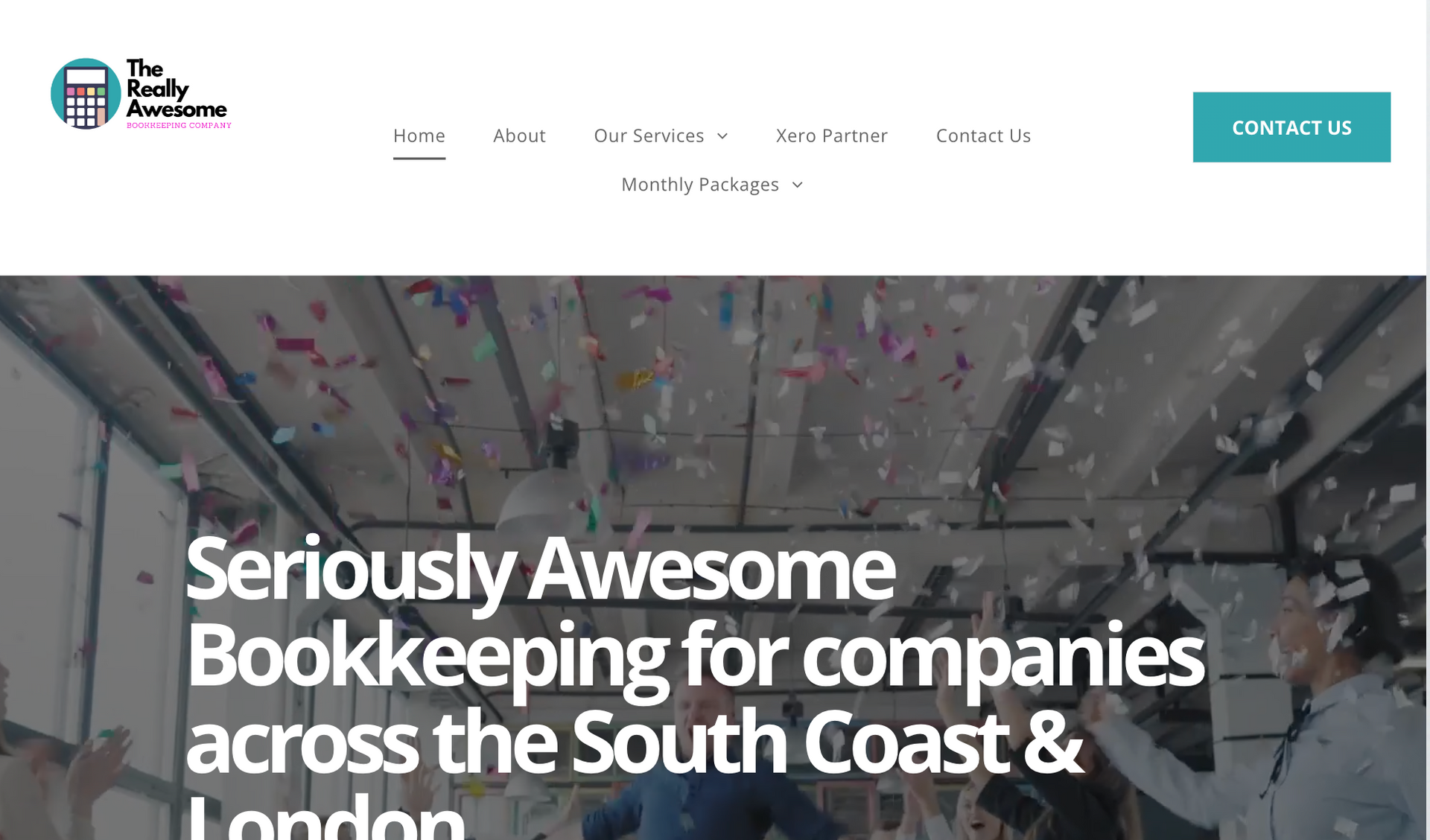 A website for seriously awesome bookkeeping for companies across the south coast and london