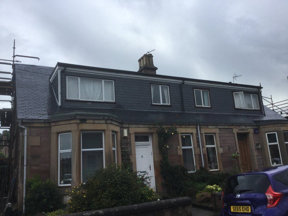 a house with flat roof