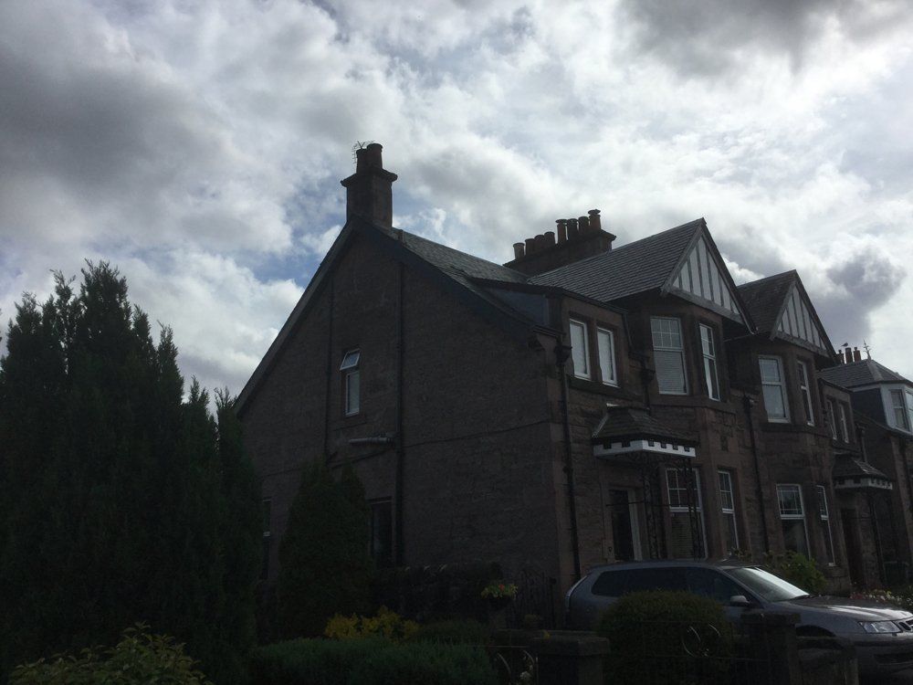 a house with chimney