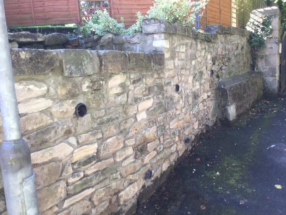 old sandstone wall