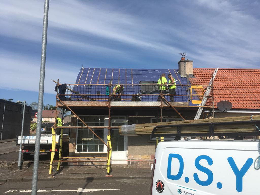 repairing roofs