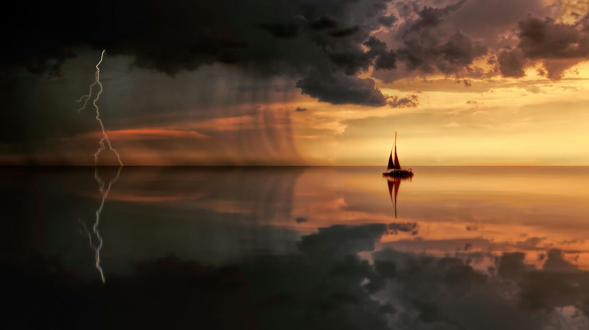 A ship on the ocean on Mother's day