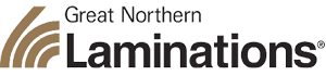 The great northern laminations logo is on a white background.