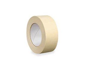 A roll of masking tape on a white background.