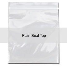 A clear plastic bag with a plain seal top.