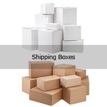 A pile of shipping boxes stacked on top of each other on a white background.
