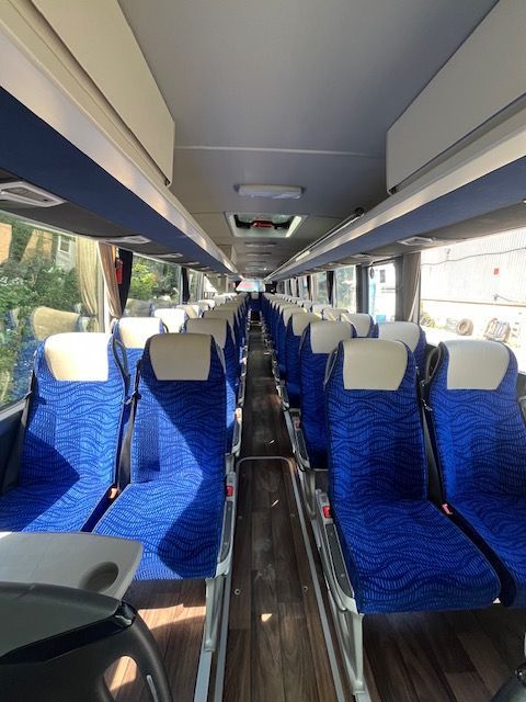 blue coach seats