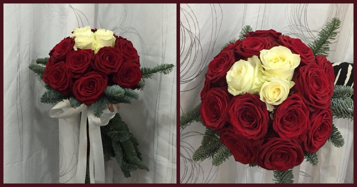 mazzi di fiori rosa e bianchi