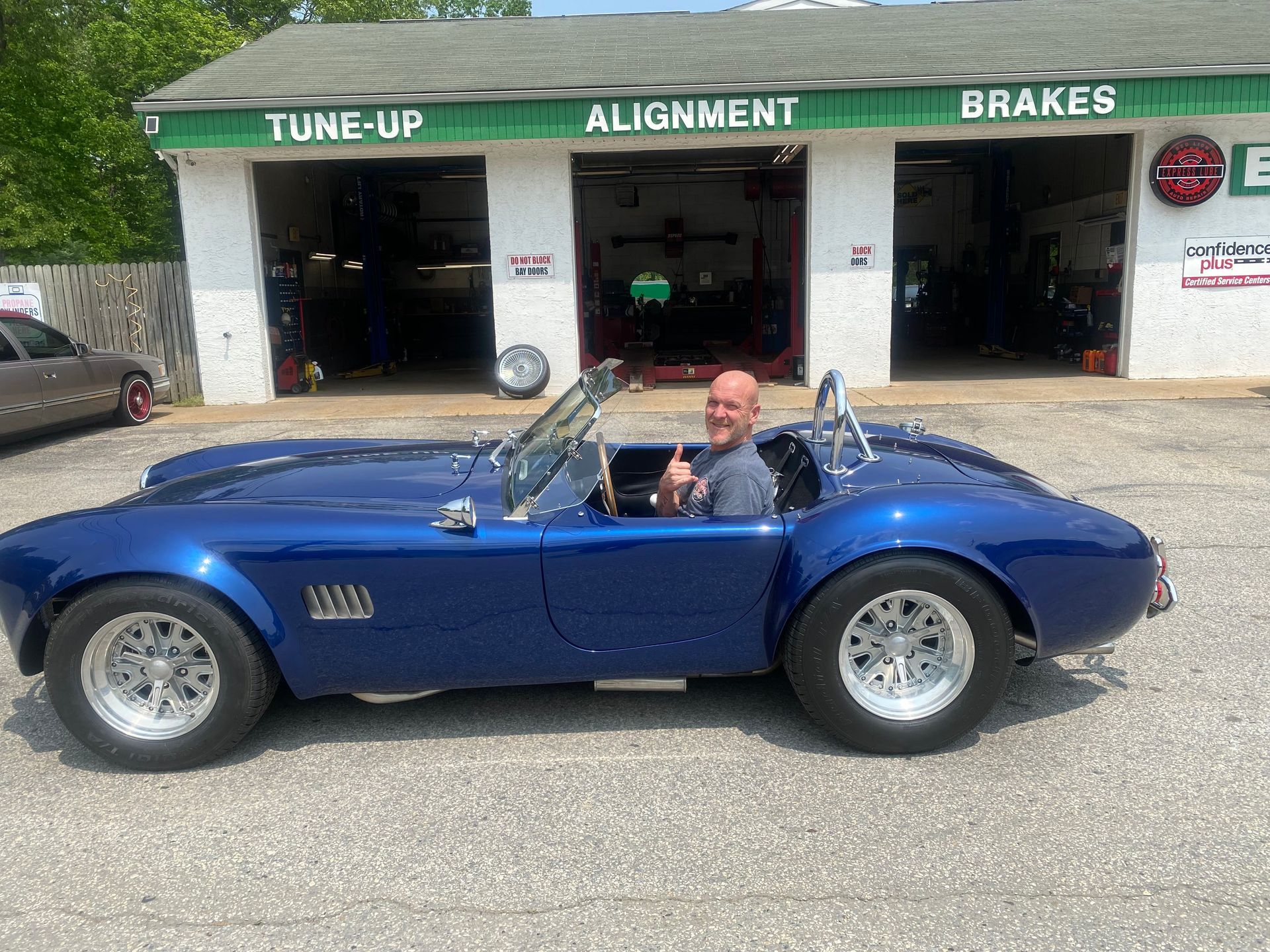 blue sports car | Red Lion Express Lube And Auto Repair