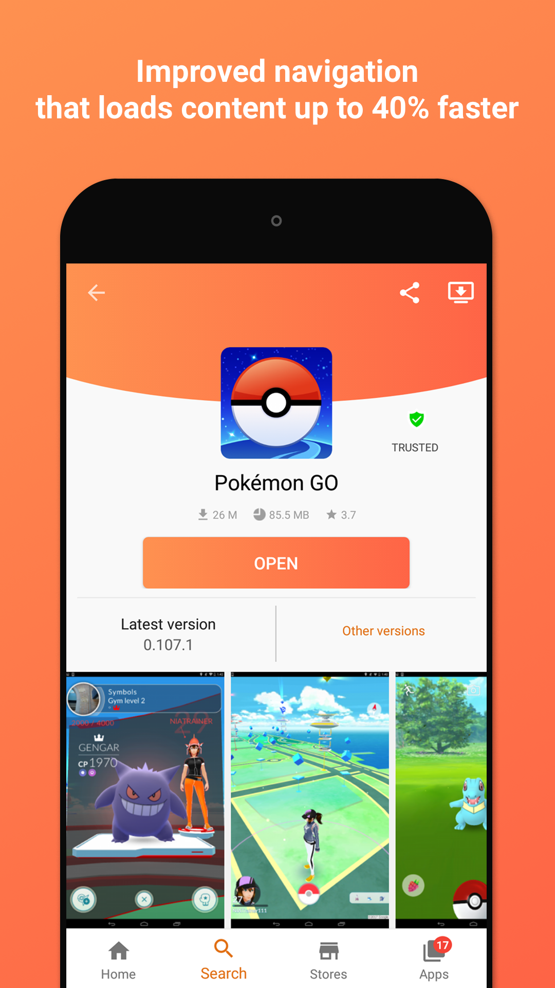 A screenshot of a pokemon go app on a cell phone.