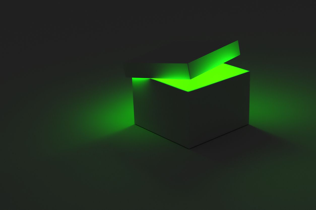 Green Glowing Box
