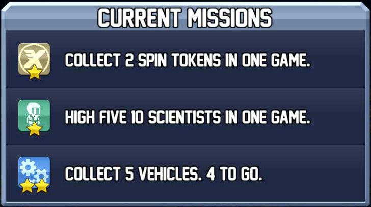 Jetpack Joyride Missions