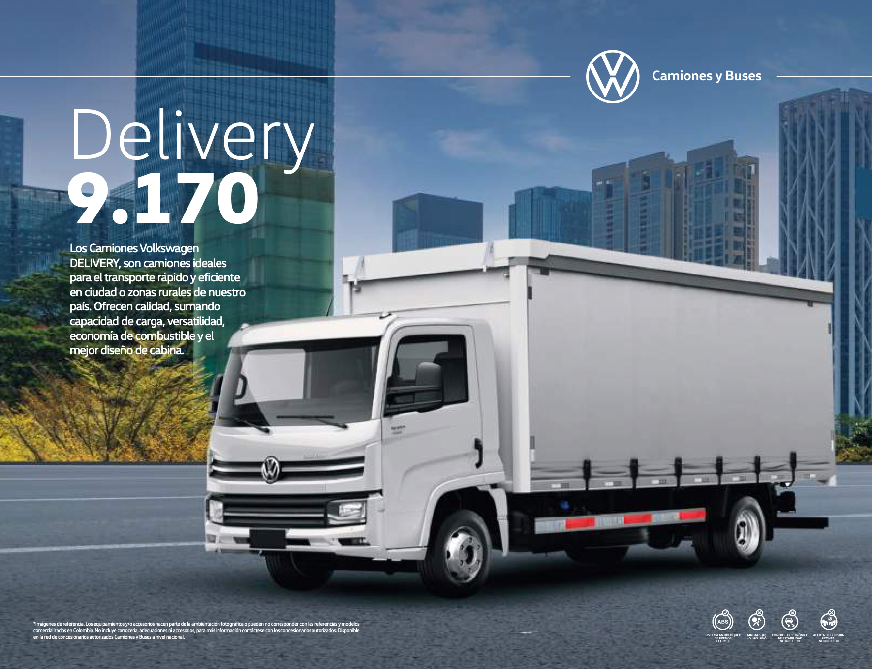 Un camión volkswagen blanco con el número 9.170.