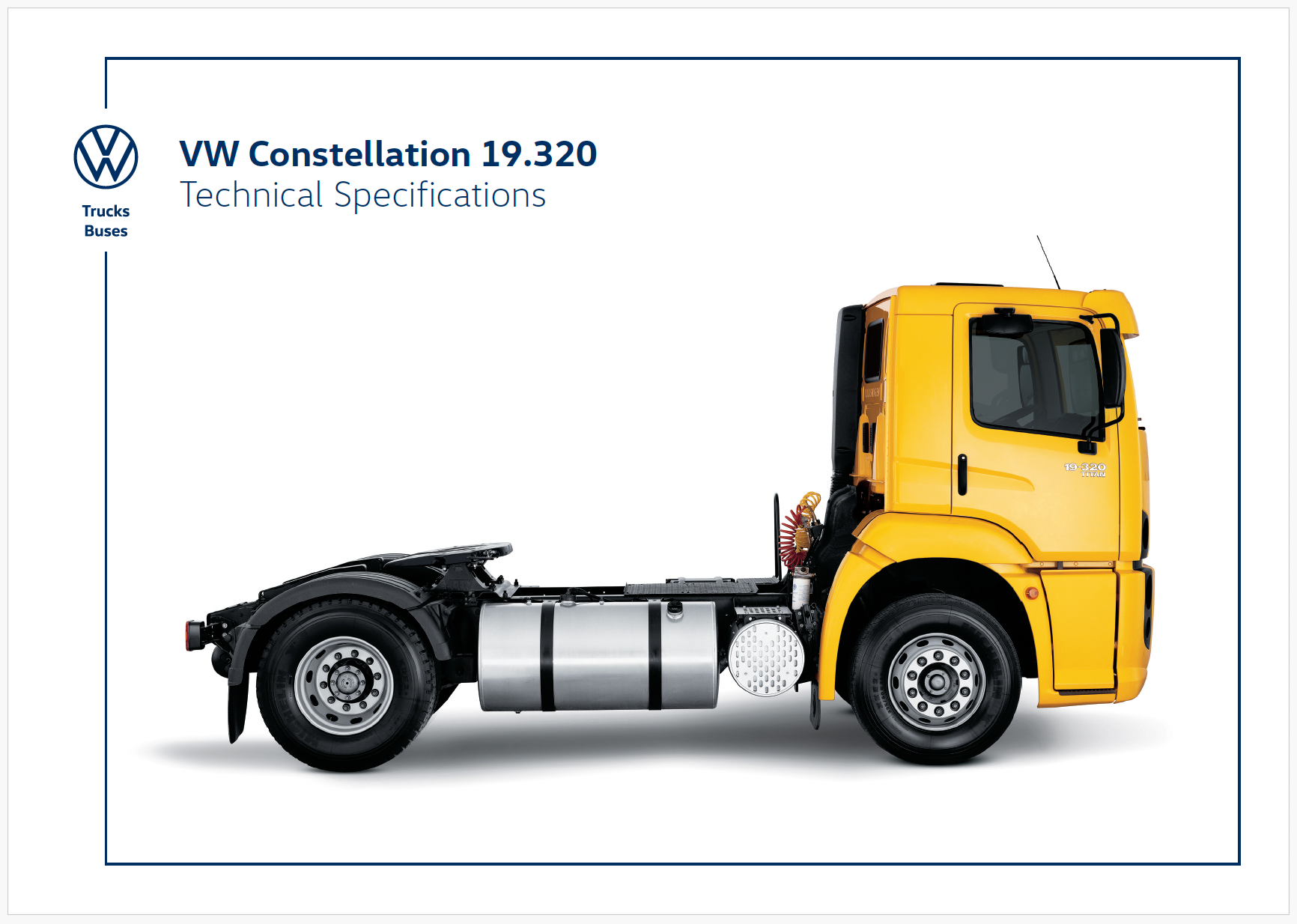 Un camión volkswagen con el número 19.320 T