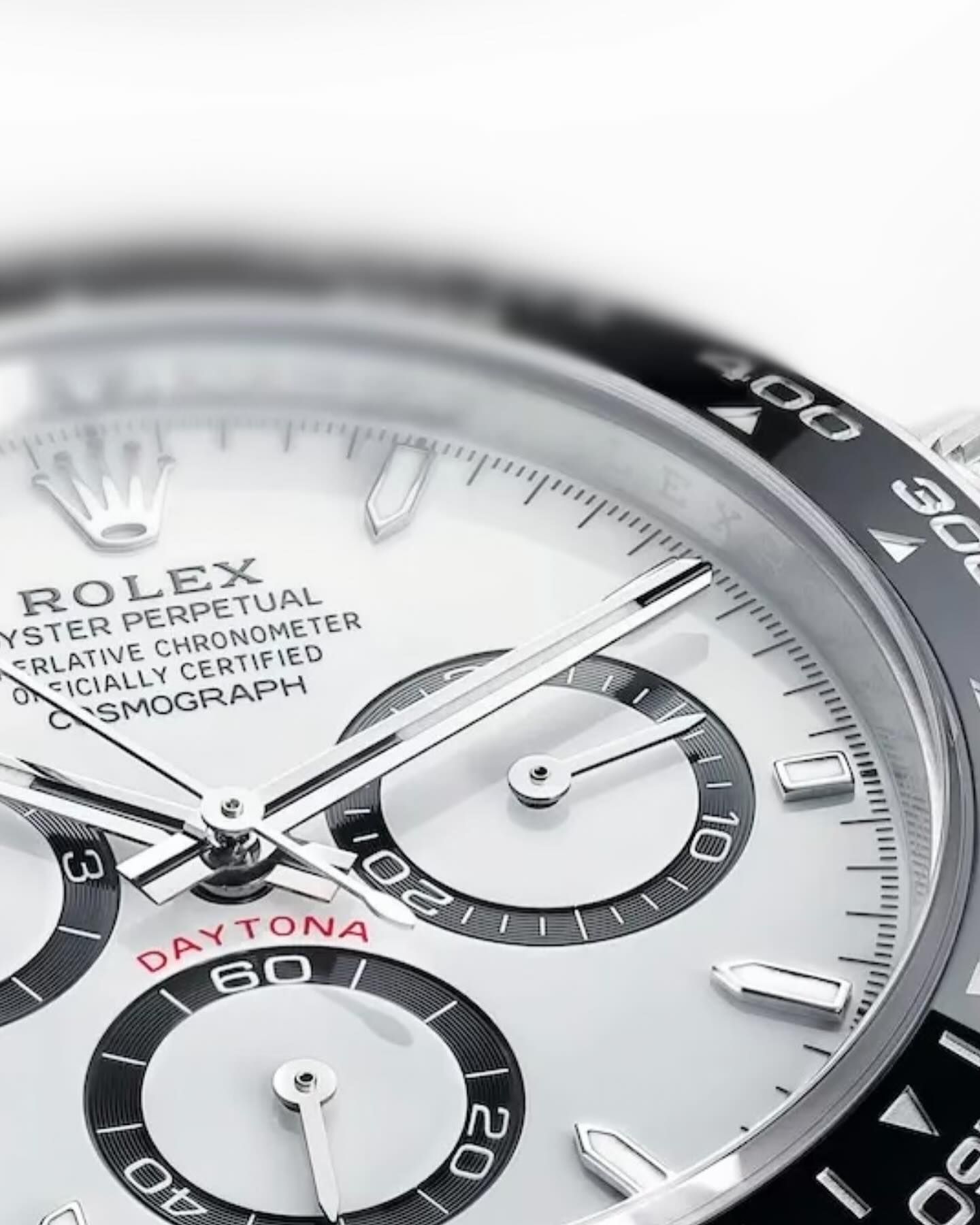 Un primo piano del quadrante di un orologio Rolex