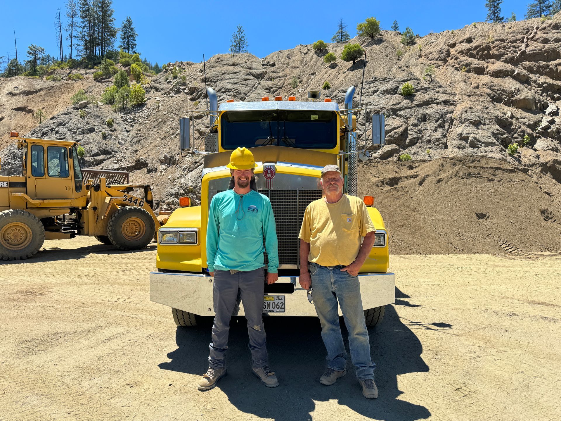 The owners of May Rock and Excavating in Ashland, Oregon.