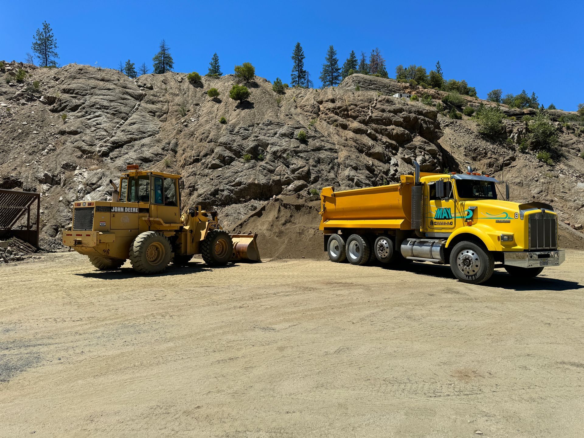 Rock delivery in Ashland, Oregon