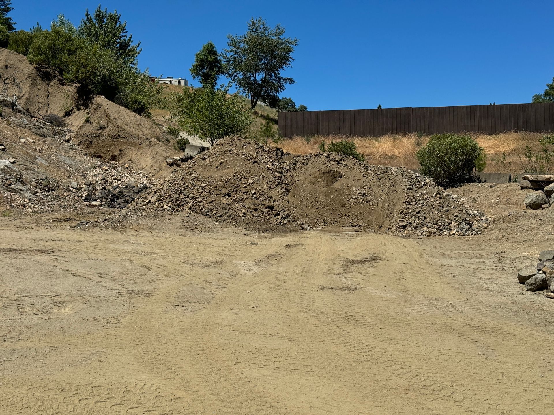 Granite base rock to be delivered