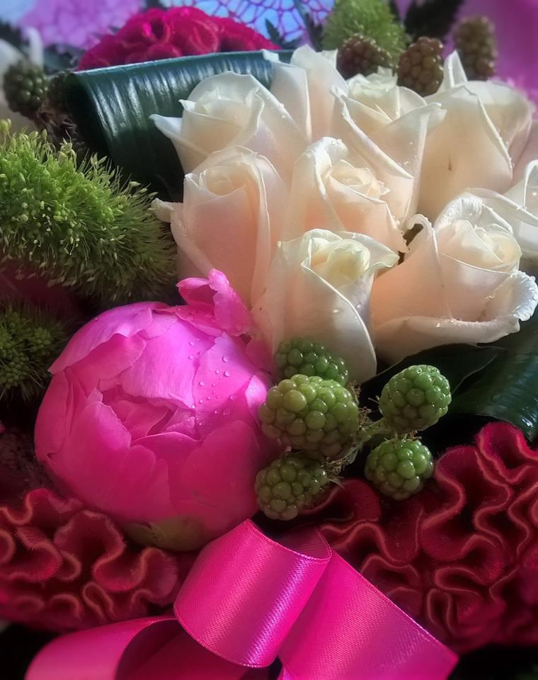 bouquet floreale con rose