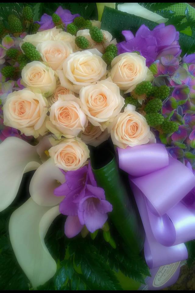 composizione di rose