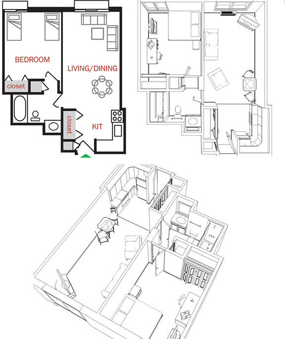 River Terrace Floorplans
