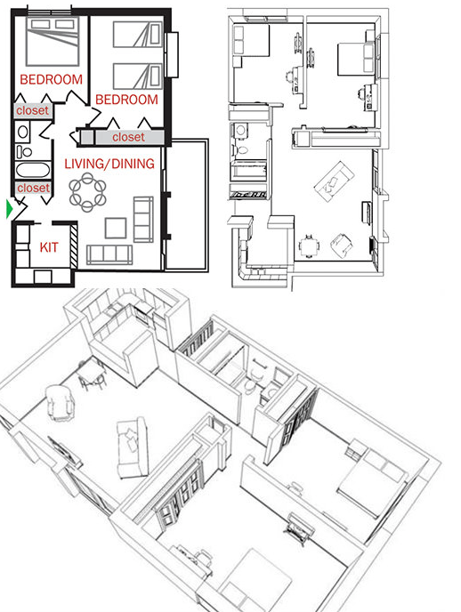 River Terrace Floorplans