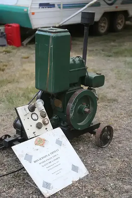 Vintage equipment at Lake Goldsmith Steam Rally