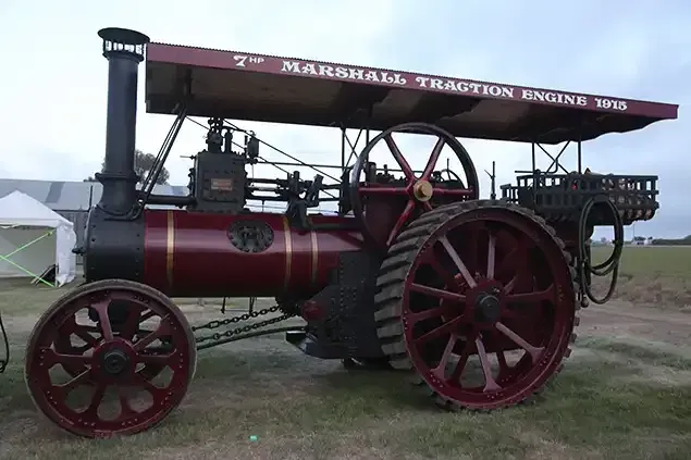 Marshall traction engine at Lake Goldsmith Steam Rally