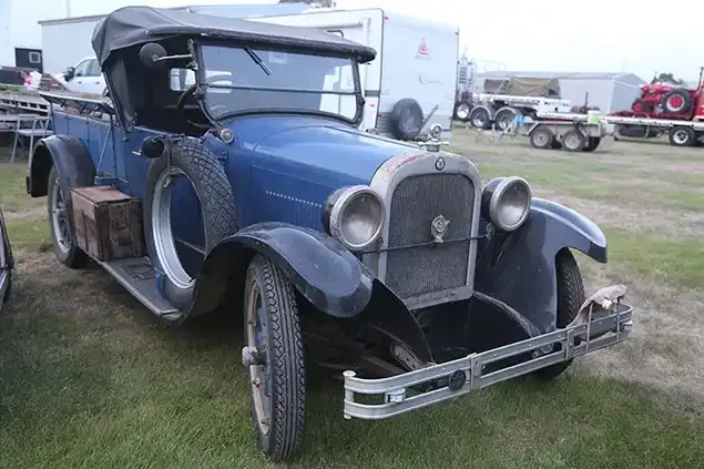 Classic car at Lake Goldsmith Steam Rally