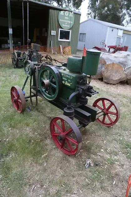 Vintage machine at Lake Goldsmith Steam Rally