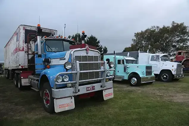 Classic trucks at Lake Goldsmith Steam Rally