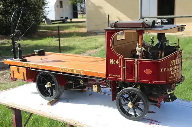 Miniature antique truck at Lake Goldsmith Steam Rally
