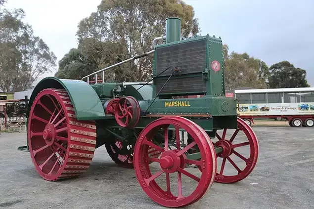 Old restored tractor at Lake Goldsmith Steam Rally