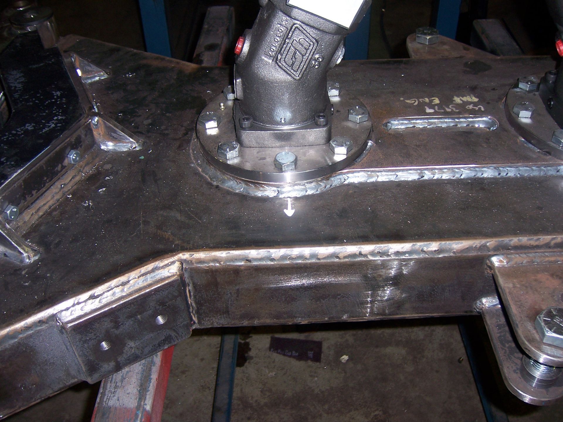 A close up of a piece of metal with a hose attached to it — TMF Engineering In Benalla, VIC