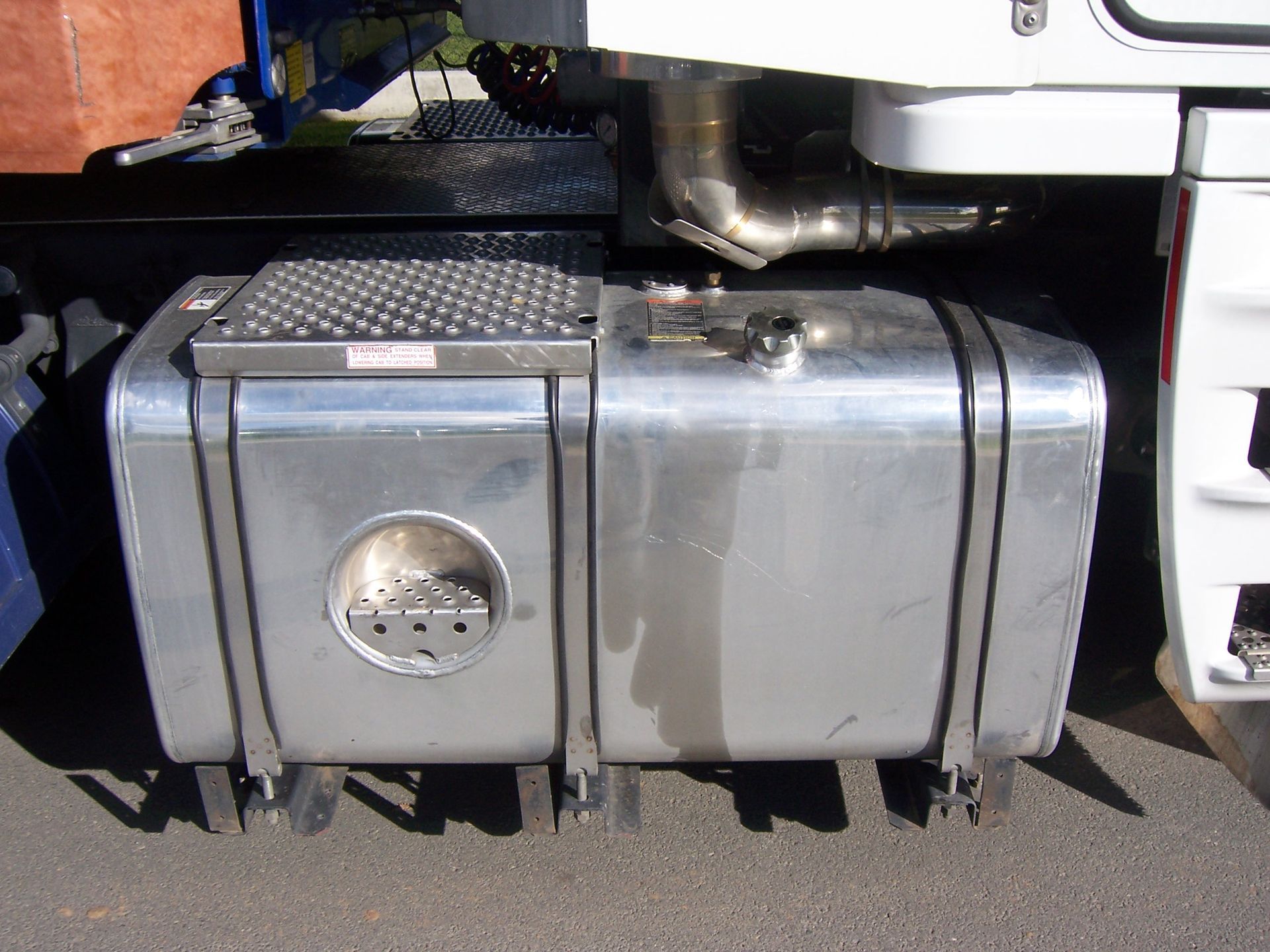 A silver fuel tank on the side of a truck — TMF Engineering In Benalla, VIC
