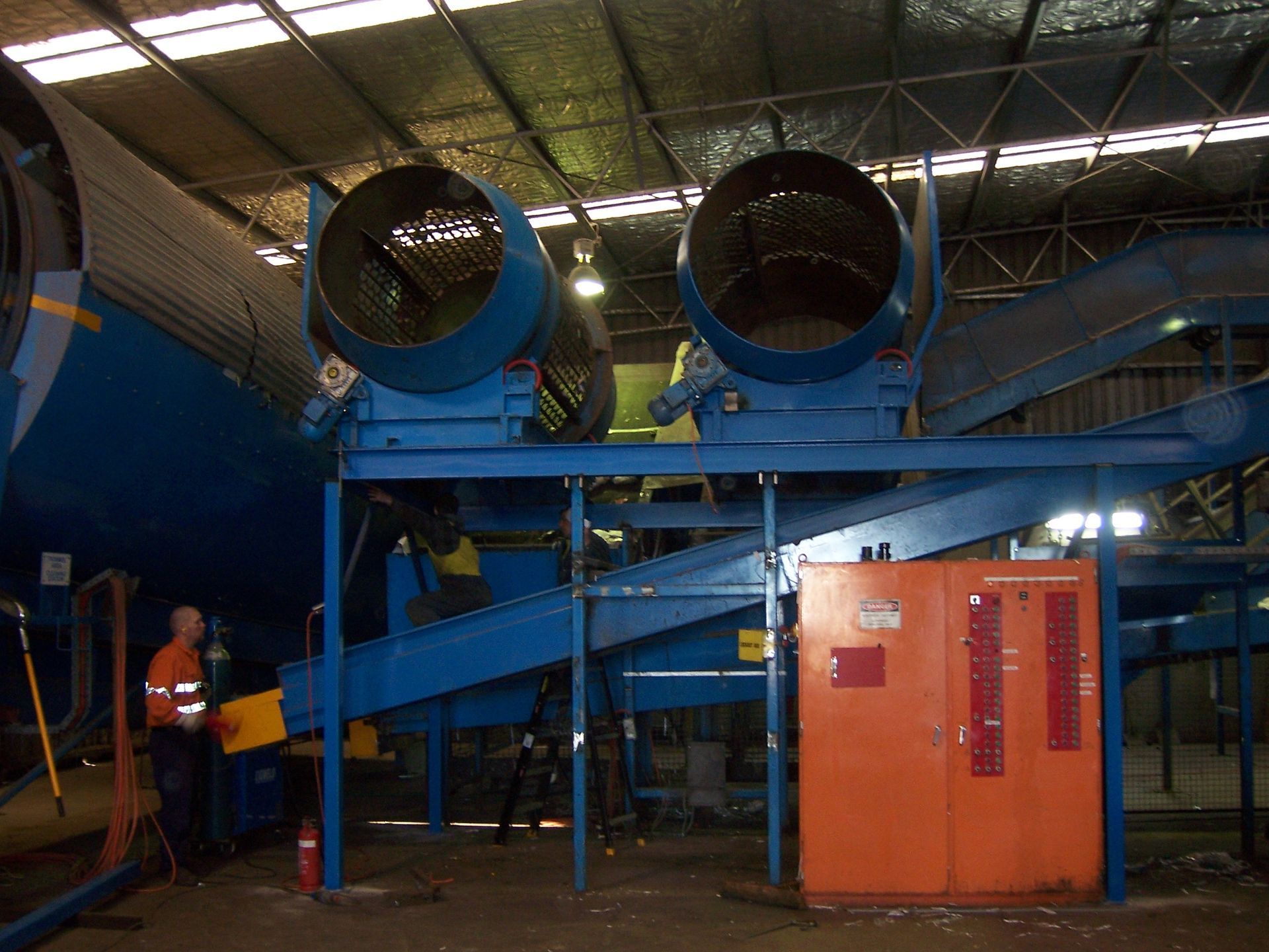 A man standing in front of a machine — TMF Engineering In Benalla, VIC
