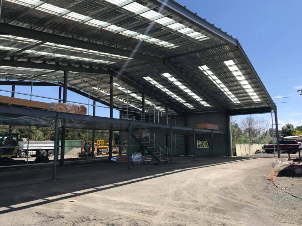The Inside Of A large Structural Shed — TMF Engineering In Echuca, VIC