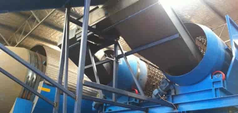 A Blue Machine Is Sitting Inside Of A Building In A Factory — TMF Engineering In Seymour, VIC