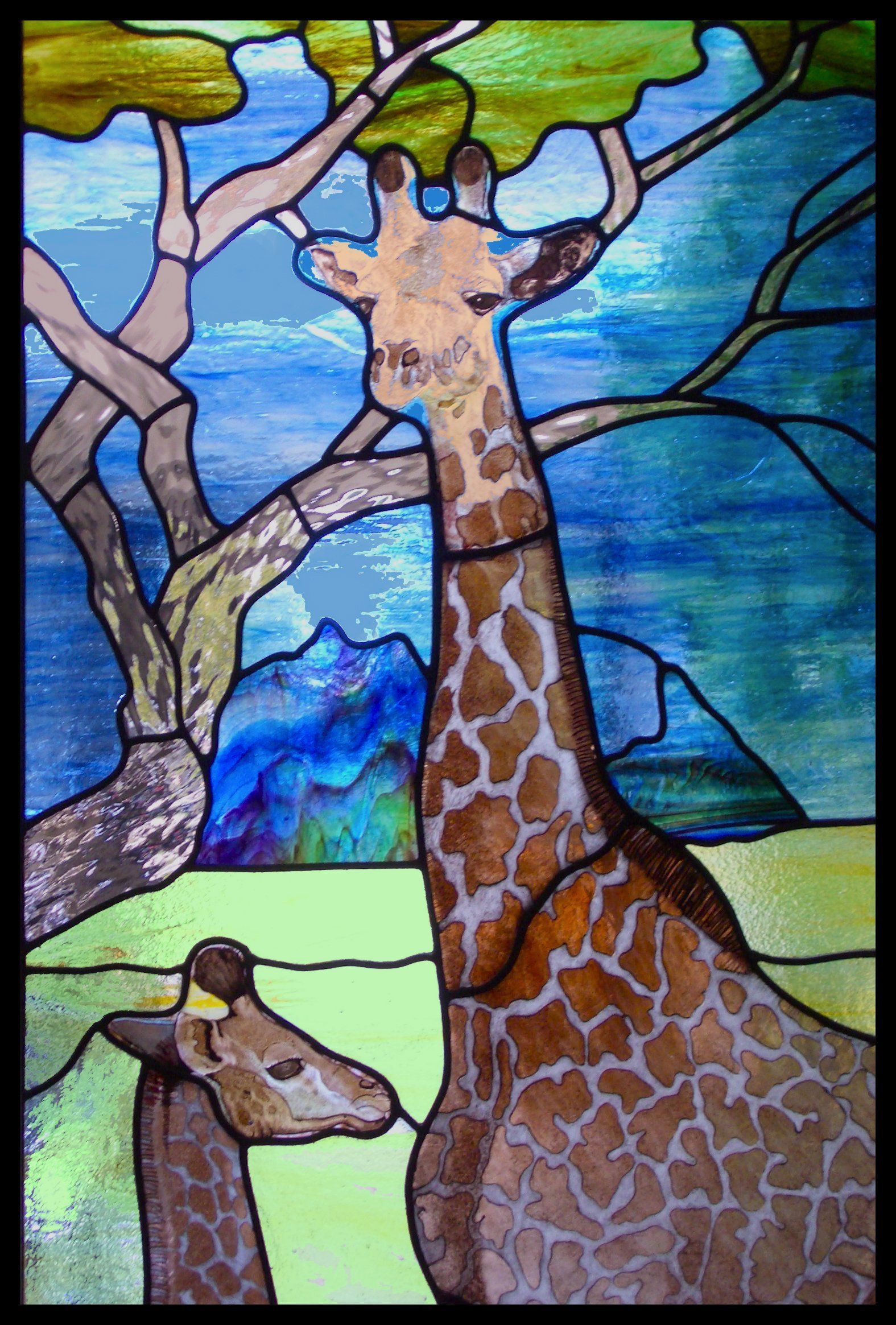painting of a giraffe
