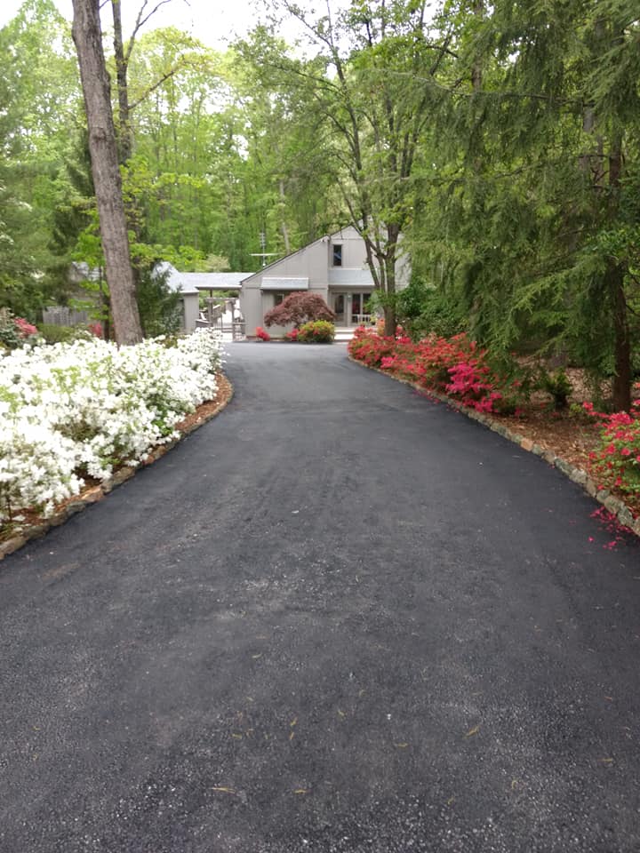 Driveway Before Asphalt Patching — Buckingham, VA — Kinder Construction