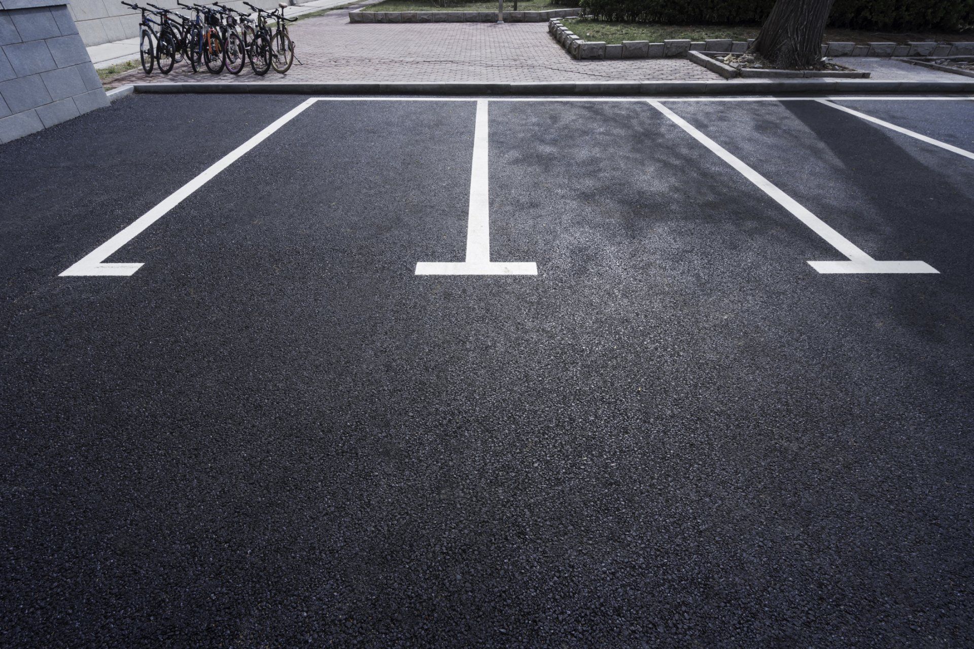 Latex Based Sealcoat Asphalt On Parking Lot — Buckingham, VA — Kinder Construction